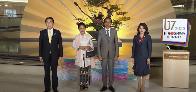 Presiden Joko Widodo Menghadiri KTT G7 Hiroshima, Jepang.