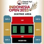 Denah penonton Indonesia Open 2023, tiket sudah dapat dibeli.