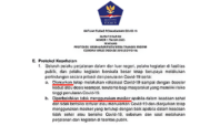 Surat Edaran protokol kesehatan untuk transportasi di Jakarta.