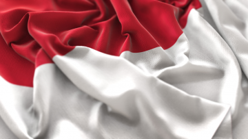 Bendera Merah Putih.